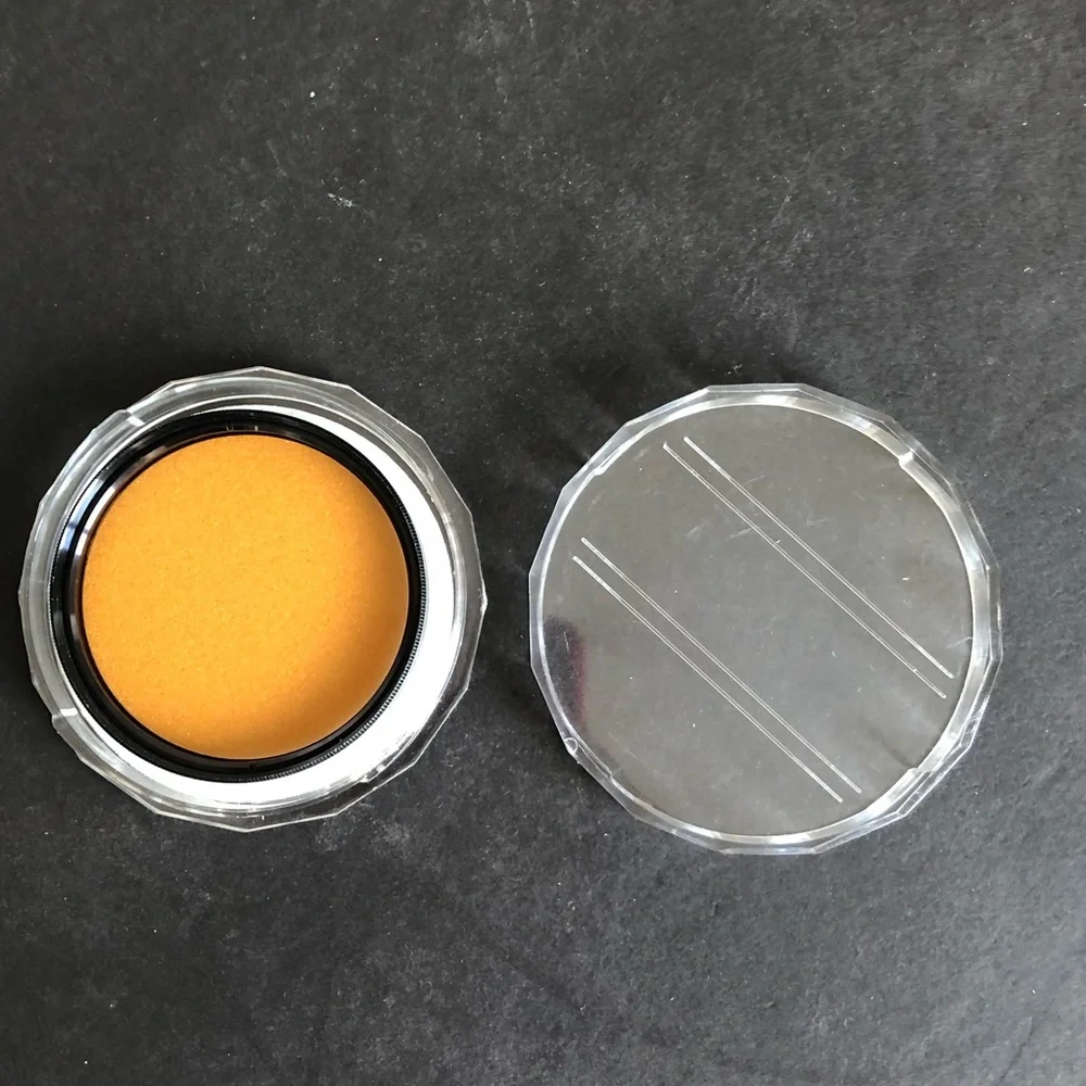Milo 55mm Multi Coated Amber Glass Lens Filter Made in Japan Excellent